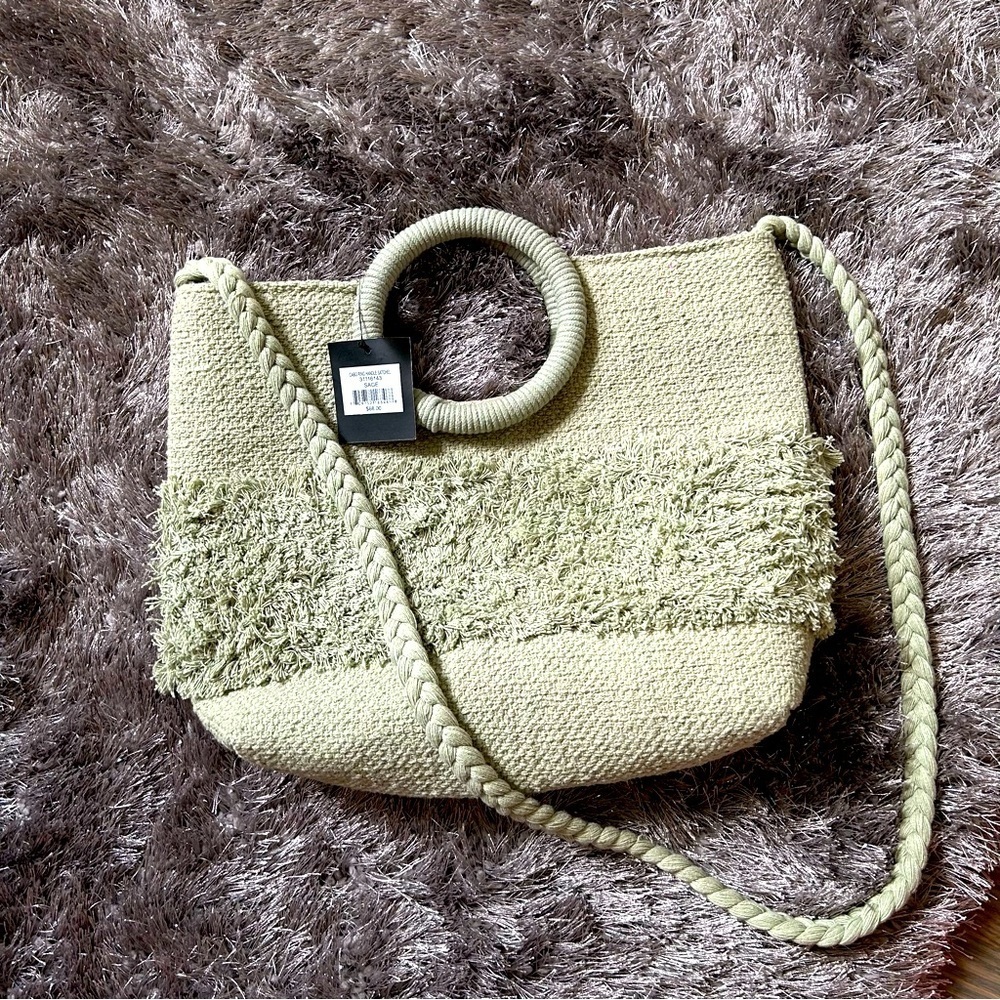 Nanette Lepore green beach woven bag - Picture 1 of 5